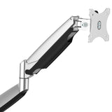 STARTECH Desk Mount Monitor Arm - Heavy Duty Ergonomic VESA Monitor Arm - Single Display up to 9kg - Full Motion | Height Adjustable | Articulating - Aluminum - C-Clamp|Grommet - Silver (ARMPIVOTHD) (ARMPIVOTHD)