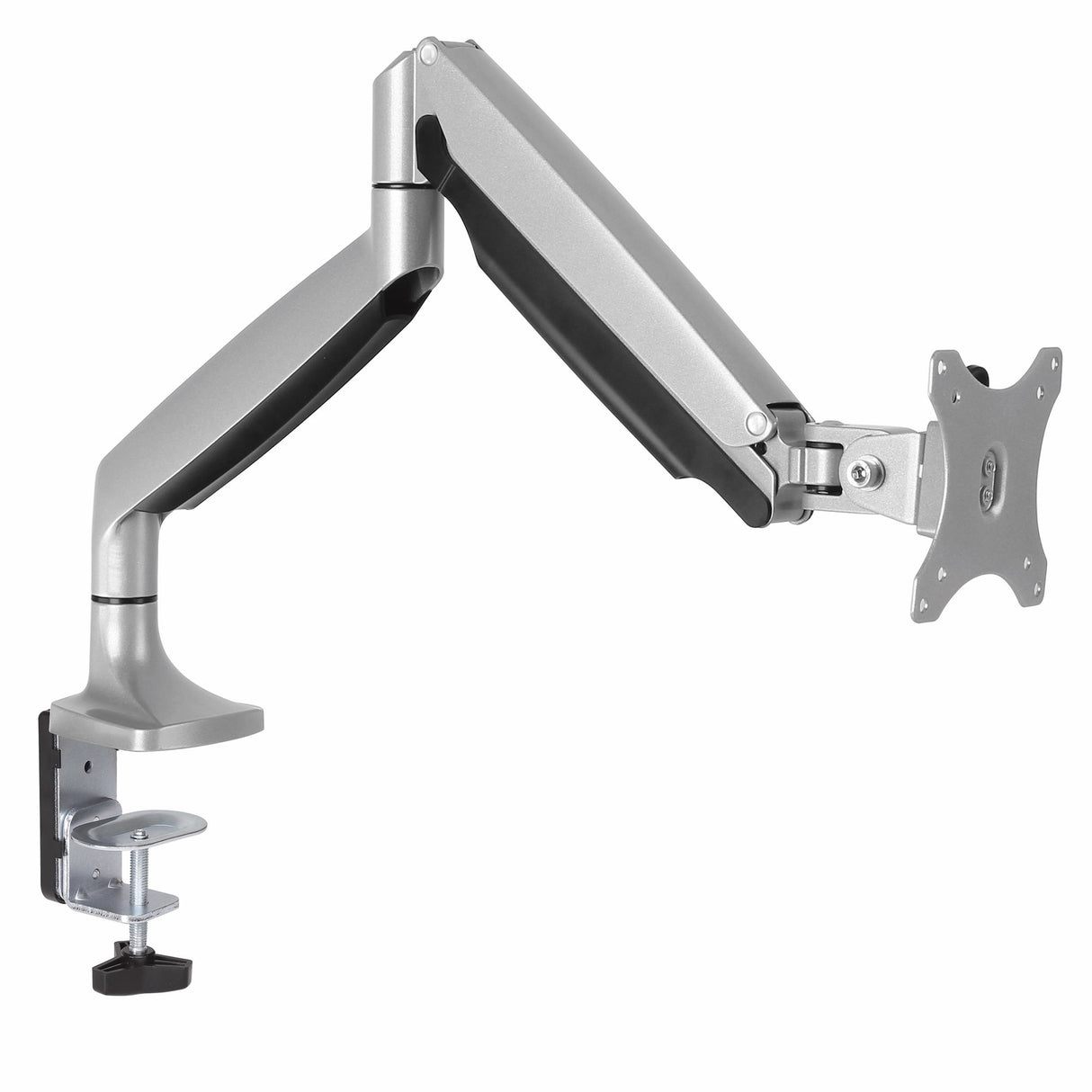 STARTECH Desk Mount Monitor Arm - Heavy Duty Ergonomic VESA Monitor Arm - Single Display up to 9kg - Full Motion | Height Adjustable | Articulating - Aluminum - C-Clamp|Grommet - Silver (ARMPIVOTHD) (ARMPIVOTHD)