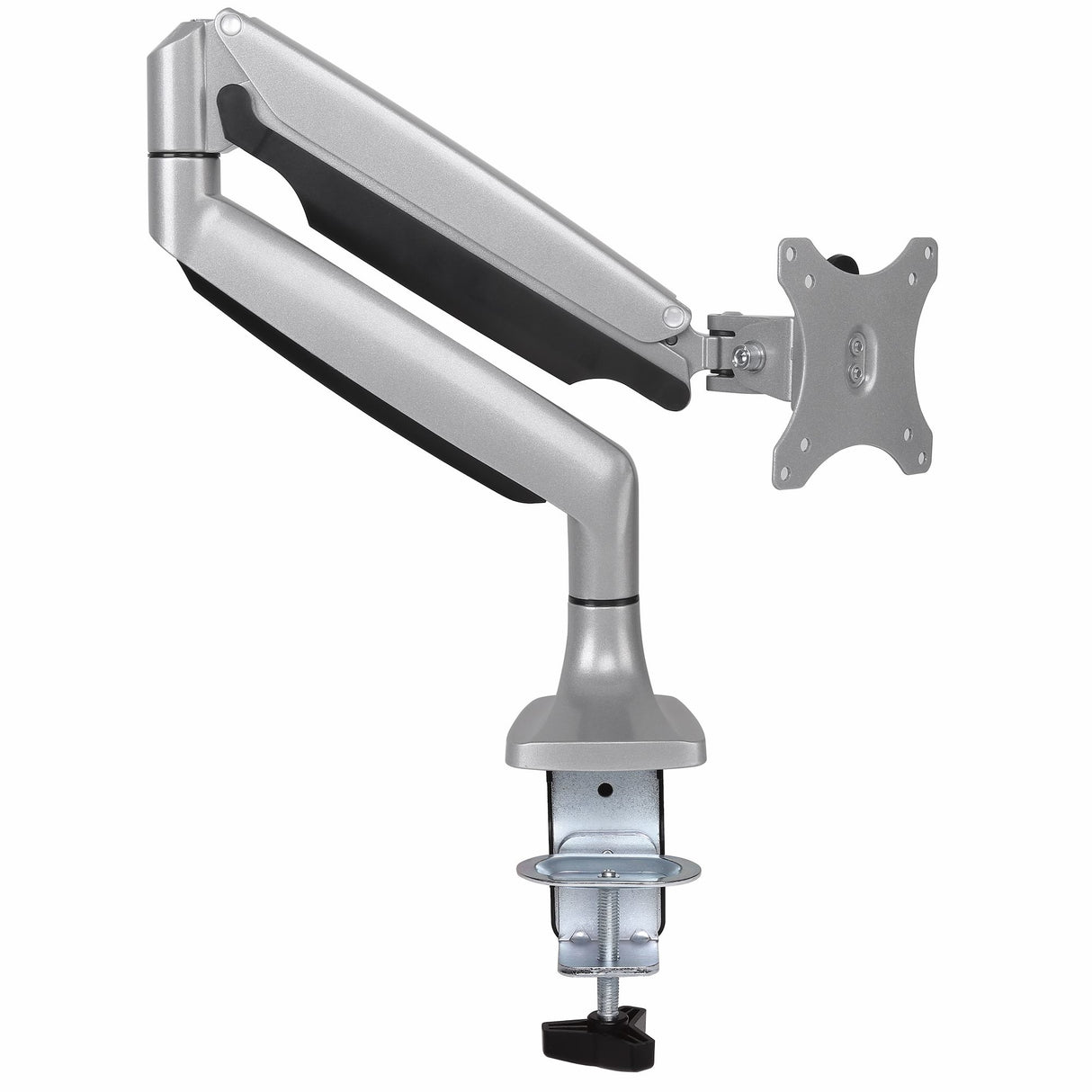 STARTECH Desk Mount Monitor Arm - Heavy Duty Ergonomic VESA Monitor Arm - Single Display up to 9kg - Full Motion | Height Adjustable | Articulating - Aluminum - C-Clamp|Grommet - Silver (ARMPIVOTHD) (ARMPIVOTHD)