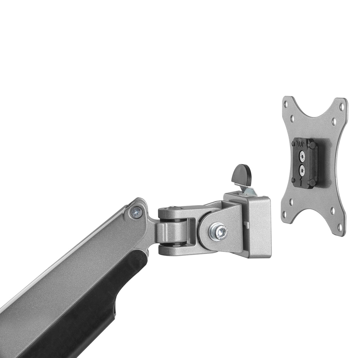 STARTECH Desk Mount Monitor Arm - Heavy Duty Ergonomic VESA Monitor Arm - Single Display up to 9kg - Full Motion | Height Adjustable | Articulating - Aluminum - C-Clamp|Grommet - Silver (ARMPIVOTHD) (ARMPIVOTHD)
