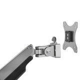 STARTECH Desk Mount Monitor Arm - Heavy Duty Ergonomic VESA Monitor Arm - Single Display up to 9kg - Full Motion | Height Adjustable | Articulating - Aluminum - C-Clamp|Grommet - Silver (ARMPIVOTHD) (ARMPIVOTHD)