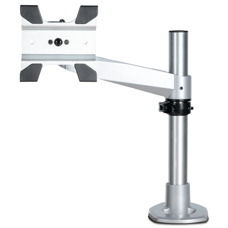 STARTECH Desk Mount Monitor Arm - VESA or Apple iMac|Thunderbolt Display up to 14kg - Articulating Height Adjustable Single Desktop Monitor Pole Mount - Clamp|Grommet - Silver (ARMPIVOTB2) (ARMPIVOTB2)