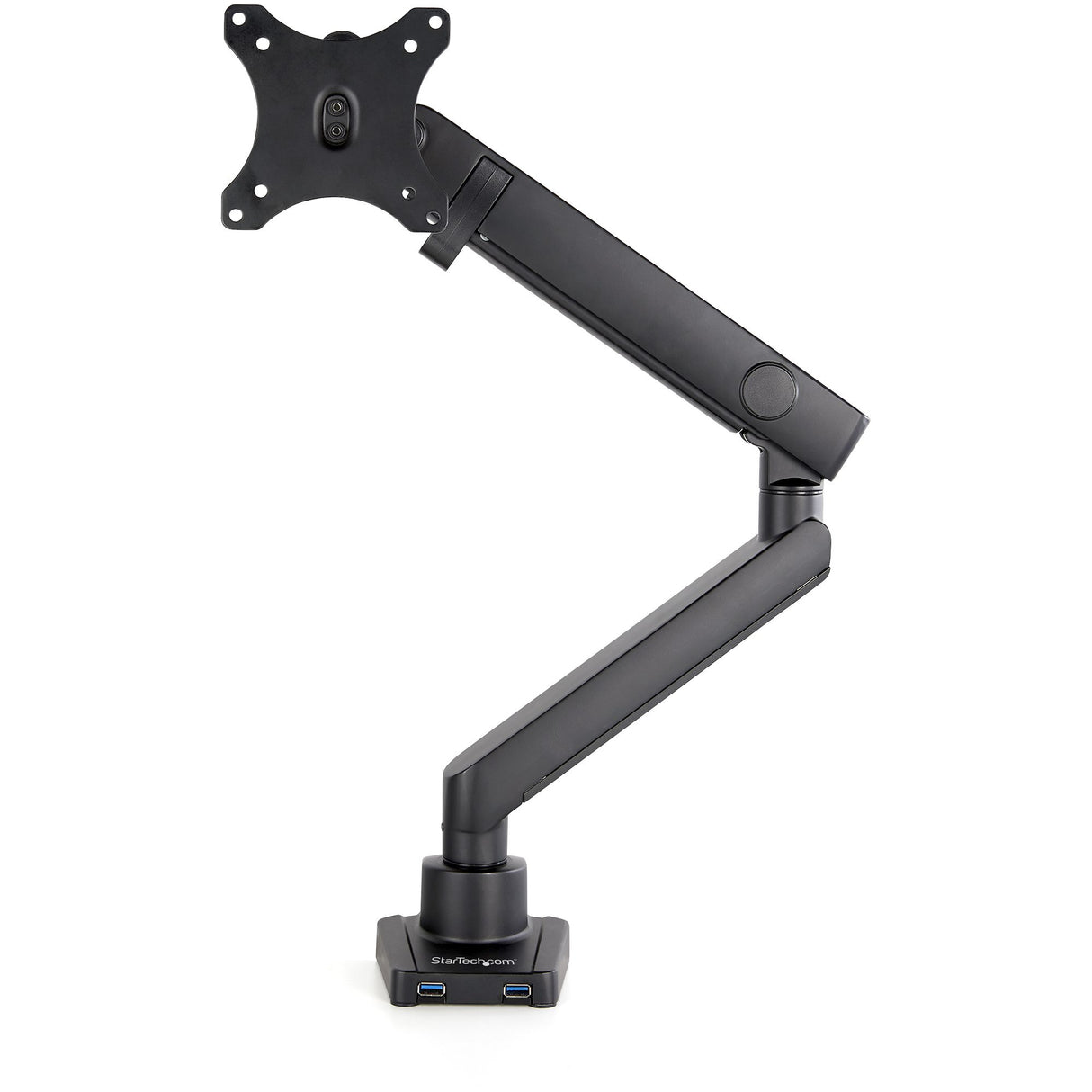 STARTECH Desk Mount Monitor Arm with 2x USB 3.0 ports - Slim Full Motion Adjustable Single Monitor VESA Mount up to 8kg Display - Ergonomic Articulating Arm - Desk Clamp|Grommet (ARMSLIM2USB3) (ARMSLIM2USB3)