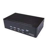 STARTECH DisplayPort KVM - 4 port - 4K 60Hz - Dual Monitor KVM - DisplayPort Switch - KVM DisplayPort - Desktop KVM Switch (SV431DPDDUA2) (SV431DPDDUA2)