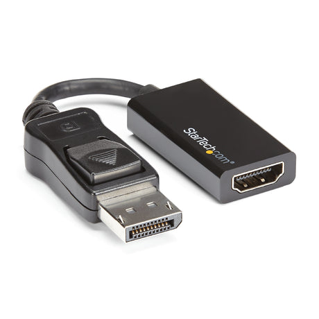 STARTECH DisplayPort to HDMI Adapter - 4K 60Hz Active DP 1.4 to HDMI 2.0 Video Converter - DP to HDMI Monitor|TV|Display Cable Adapter Dongle - Latching DP Connector (DP2HD4K60S) (DP2HD4K60S)