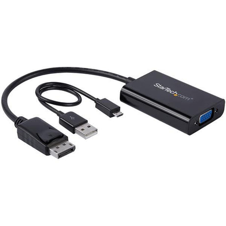 STARTECH DisplayPort to VGA Adapter with Audio | 1920x1200 | DP to VGA Converter for Your VGA Monitor or Display (DP2VGAA) (DP2VGAA)