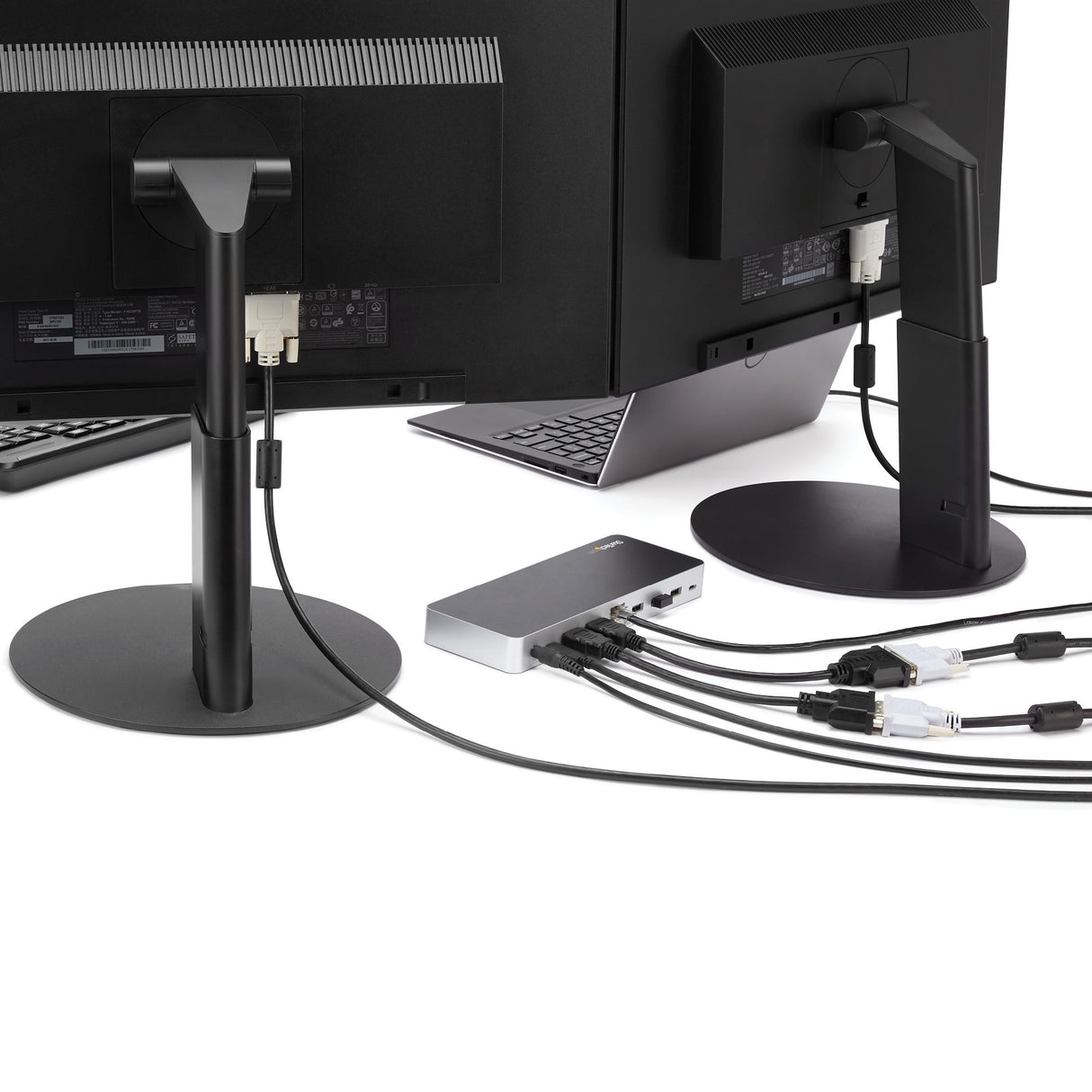 STARTECH Dual Monitor USB C Docking Station with 60W Power Delivery for Windows Laptops - USB C to HDMI or DVI Dock - USB 3.1 Gen 1 Type C Dock w| Charging - Thunderbolt 3 Compatible (MST30C2HHPD) (MST30C2HHPD)