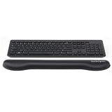 STARTECH Foam Keyboard Wrist Rest for Ergonomic Typing Support - Padded Non-Slip Keyboard Cushion - Laptop or Desktop Computer Keyboard Wrist | Hand & Arm Rest - Soft Black Nylon Rest Pad (WRSTRST) (WRSTRST)