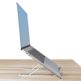 STARTECH Foldable Laptop Riser Stand | Portable Height Adjustable Ergonomic Laptop Stand | Ventilated Aluminum Frame Supports 22lb (10Kg) | Tilt|Raised|Angled Laptop|Tablet Stand (LAPTOP-RISER-BAR) (LAPTOP-RISER-BAR)