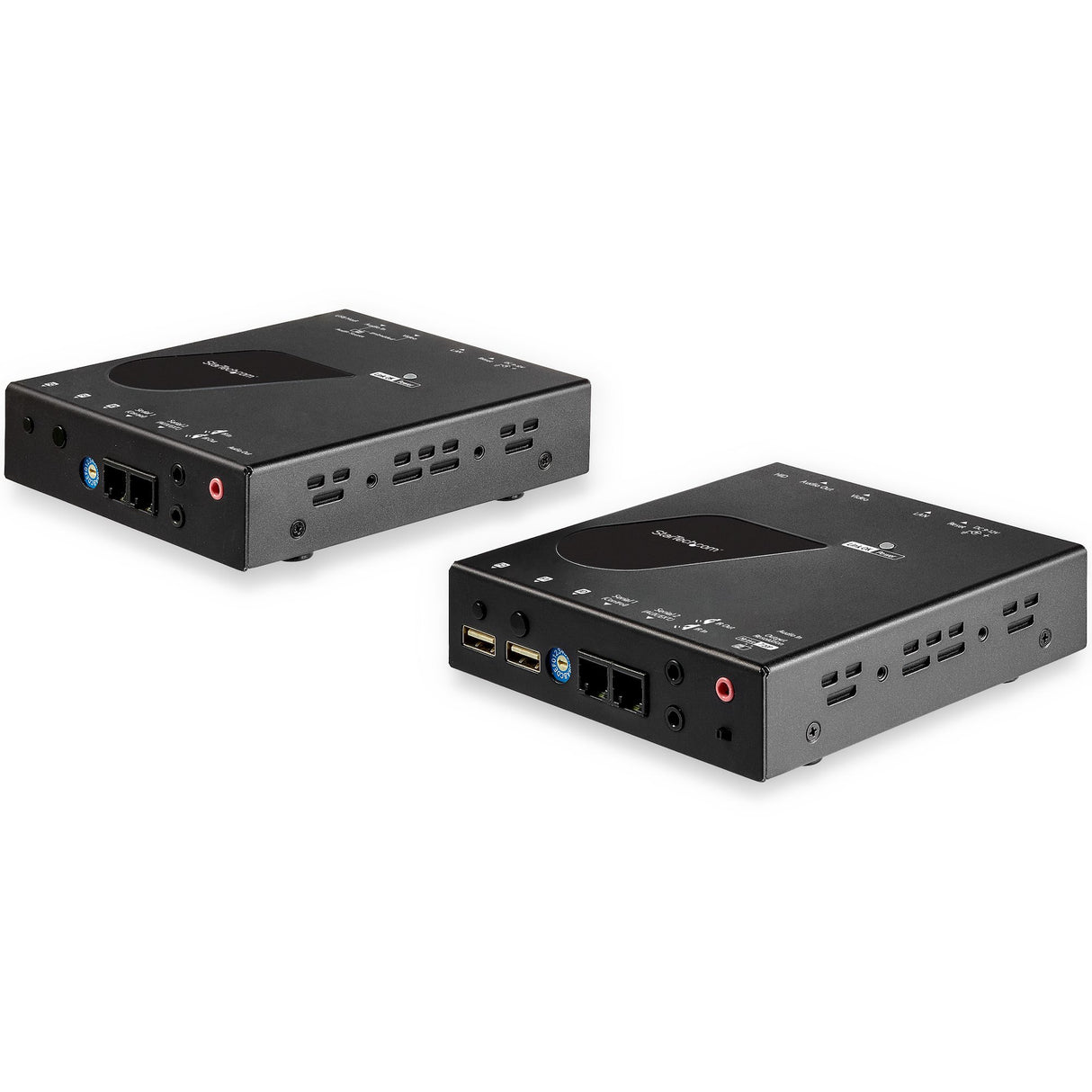 STARTECH HDMI KVM Extender over IP - 4K 30Hz HDMI 2.0 & USB over IP LAN or CAT5e|CAT6 Ethernet (100m|330ft) - Remote KVM Switch|Console Transmitter|Receiver Extender Kit (SV565HDIP) (SV565HDIP)
