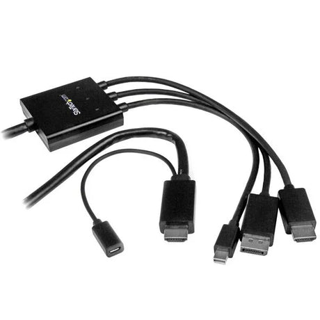 STARTECH HDMI | DisplayPort or Mini DisplayPort to HDMI Converter Cable - 2 m (6 ft.) (DPMDPHD2HD)