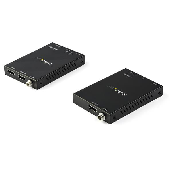 STARTECH HDMI over CAT6 Extender Kit - 4K 60Hz - HDMI Balun Kit - Signal up to 165 ft | 50m - HDR - 4:4:4 - 7.1 Audio Support (ST121HD20V) (ST121HD20V)