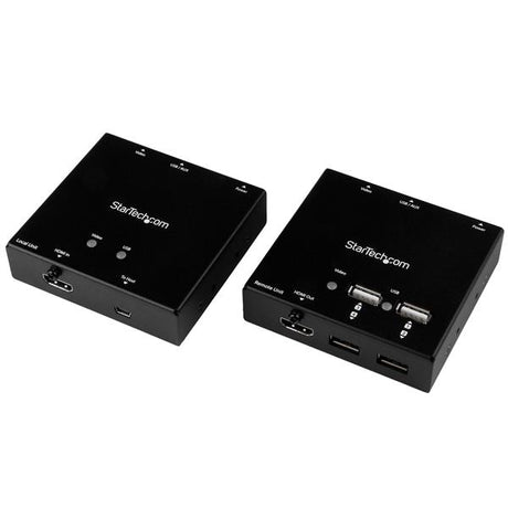 STARTECH HDMI over CAT6 Extender with 4-port USB Hub - Remote HDMI over CAT5 or CAT6 - 165 ft (50m) - 1080p (ST121USBHD)