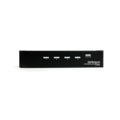 STARTECH HDMI Splitter 1 In 4 Out - 1080p - 4 Port -Mounting Brackets - 1.3 Audio - HDMI Multi Port - HDMI Audio Splitter (ST124HDMI2) (ST124HDMI2)