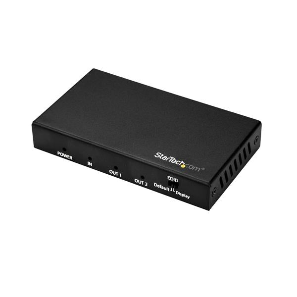 STARTECH HDMI Splitter - 2-Port - 4K 60Hz - HDMI Splitter 1 In 2 Out - 2 Way HDMI Splitter - HDMI Port Splitter (ST122HD202) (ST122HD202)