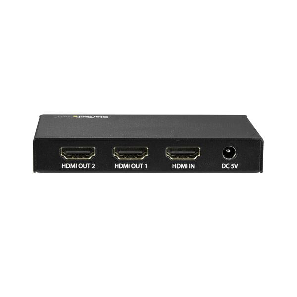 STARTECH HDMI Splitter - 2-Port - 4K 60Hz - HDMI Splitter 1 In 2 Out - 2 Way HDMI Splitter - HDMI Port Splitter (ST122HD202) (ST122HD202)