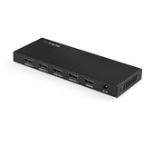 STARTECH HDMI Splitter - 4-Port - 4K 60Hz - HDMI Splitter 1 In 4 Out - 4 Way HDMI Splitter - HDMI Port Splitter (ST124HD202) (ST124HD202)