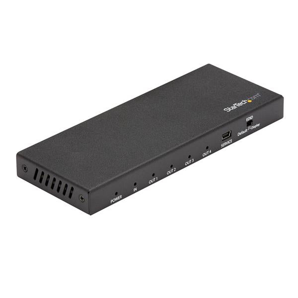 STARTECH HDMI Splitter - 4-Port - 4K 60Hz - HDMI Splitter 1 In 4 Out - 4 Way HDMI Splitter - HDMI Port Splitter (ST124HD202) (ST124HD202)