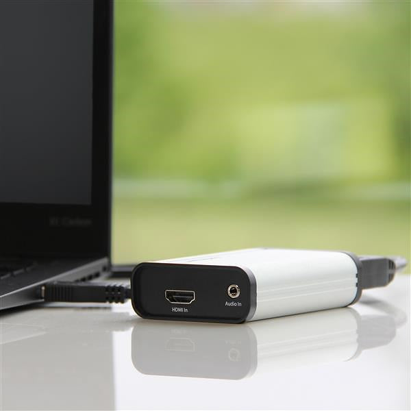STARTECH HDMI to USB C Video Capture Device 1080p 60fps - UVC - External USB 3.0 Type-C Capture|Live Streaming - HDMI Audio|Video Recorder Adapter - Works with USB-C|USB-A|Thunderbolt 3 (UVCHDCAP) (UVCHDCAP)