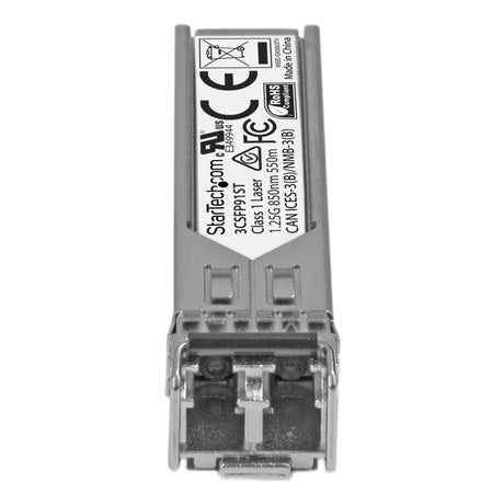 STARTECH HPE 3CSFP91 Compatible SFP Module - 1000BASE-SX - 1GbE Multi Mode (MMF) Fiber Optic Transceiver - 1GE Gigabit Ethernet SFP - LC 550m - 850nm - DDM HPE 3812 | 3824 | 3848 (3CSFP91ST) (3CSFP91ST)