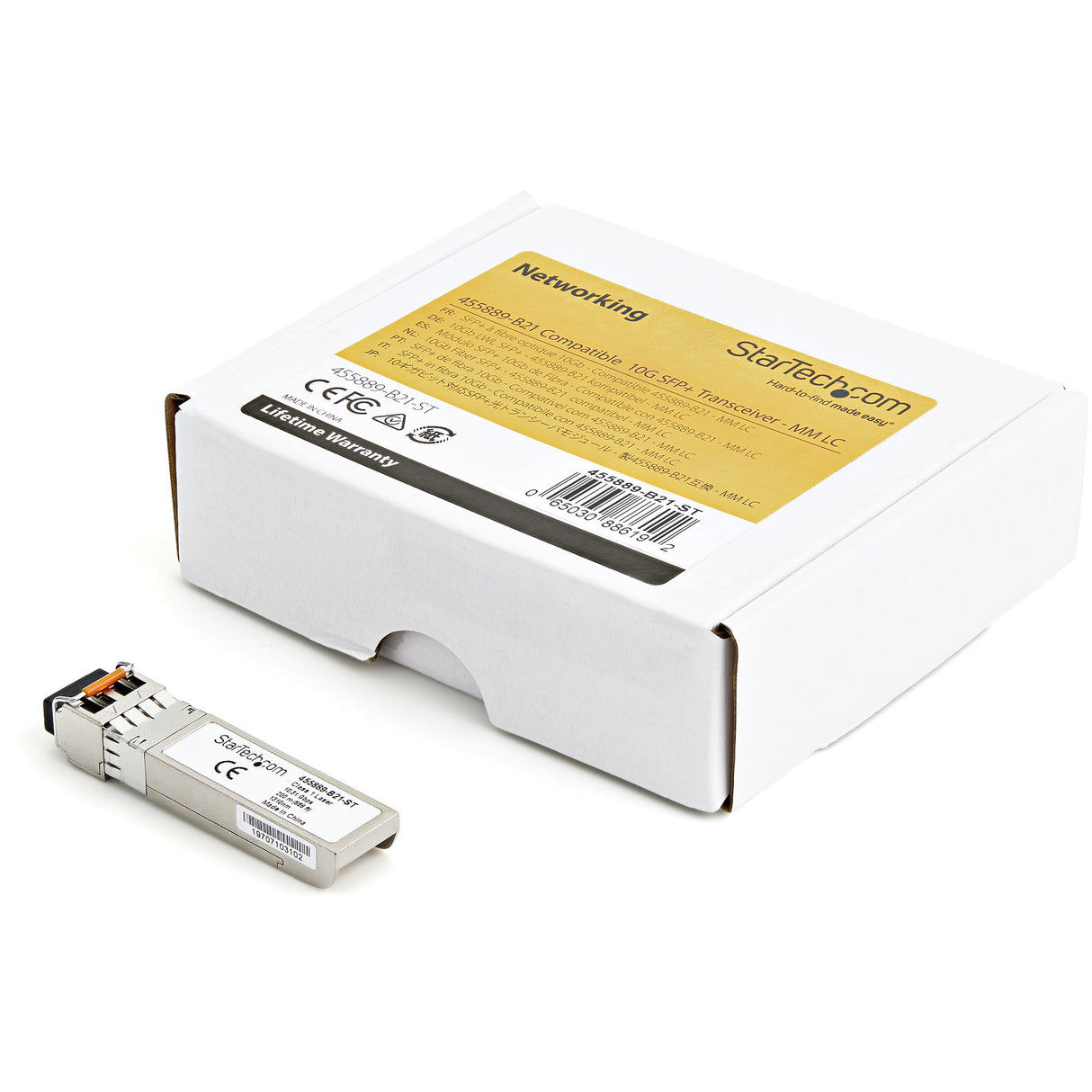 STARTECH HPE 455889-B21 Compatible SFP+ Module - 10GBASE-LRM - 10GbE MMF Optic Transceiver - 10GbE SFP+ - LC 200m - 1310nm - DDM HPE BladeSystem | c-Class (455889-B21-ST) (455889-B21-ST)