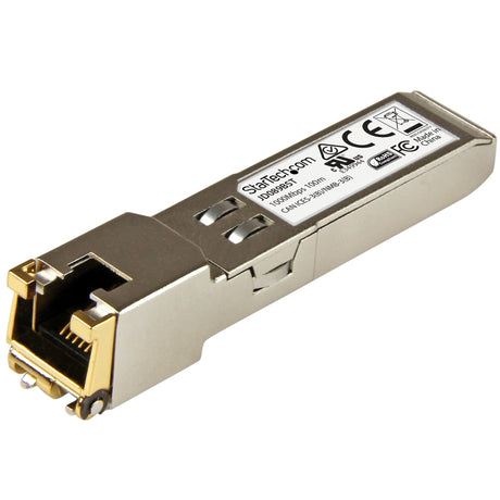STARTECH HPE JD089B Compatible SFP Module - 1000BASE-T - SFP to RJ45 Cat6|Cat5e - 1GE Gigabit Ethernet SFP - RJ-45 100m - HPE 5820AF | 12500 | 5500 (JD089BST) (JD089BST)