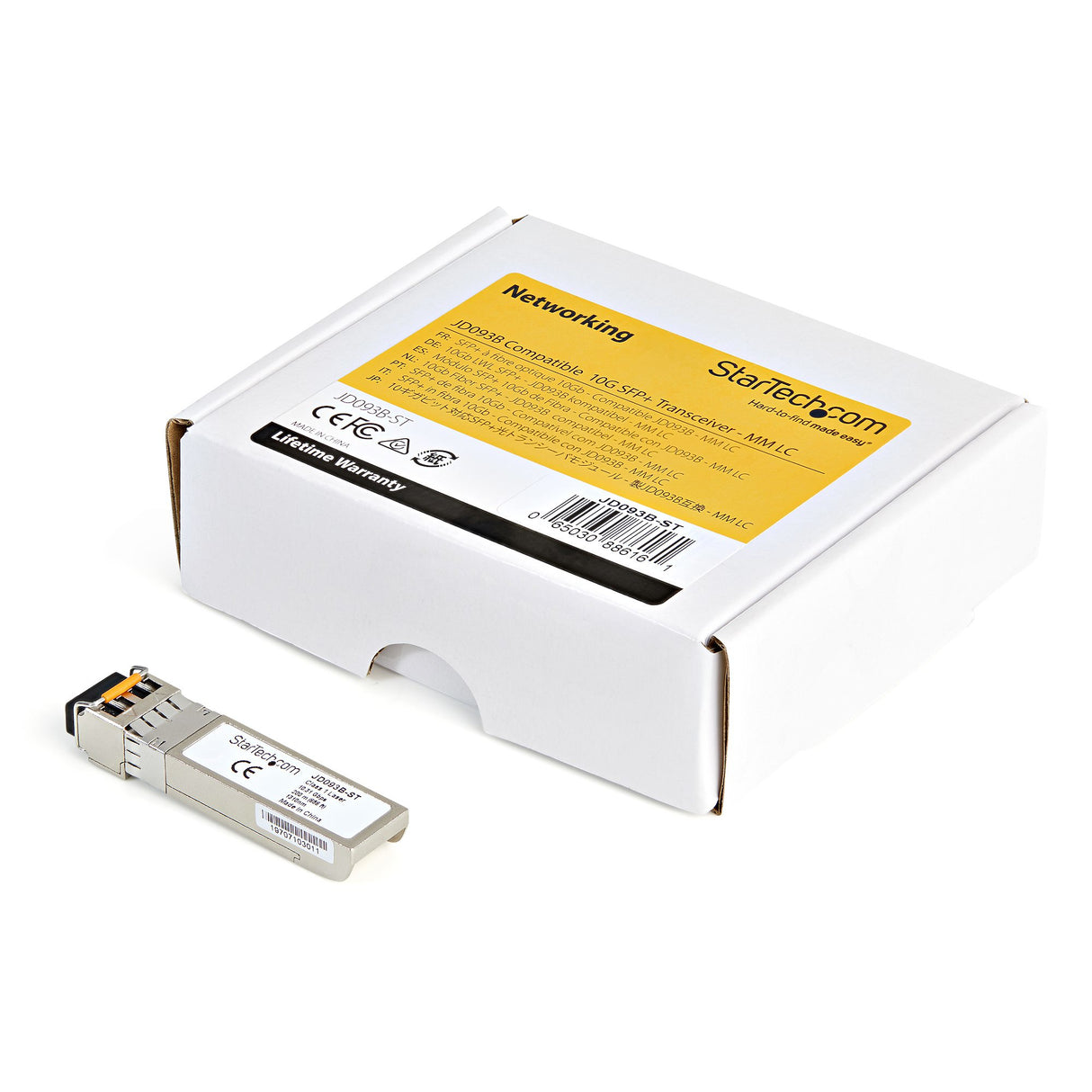 STARTECH HPE JD093B Compatible SFP+ Module - 10GBASE-LRM - 10GbE Multi Mode (MMF) Fiber Optic Transceiver - 10GE Gigabit Ethernet SFP+ - LC 200m - 1310nm - DDM HPE 5900 | 12500 | 5500 (JD093B-ST) (JD093B-ST)