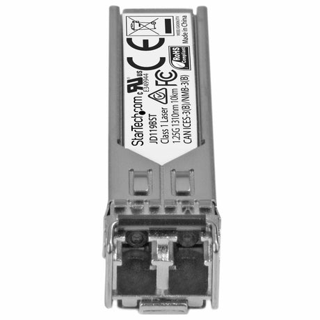 STARTECH HPE JD119B Compatible SFP Module - 1000BASE-LX - 1GbE Single Mode (SMF) Fiber Optic Transceiver - 1GE Gigabit Ethernet SFP - LC 10km - 1310nm - DDM HPE 5900 | 12500 | 5500 (JD119BST) (JD119BST)