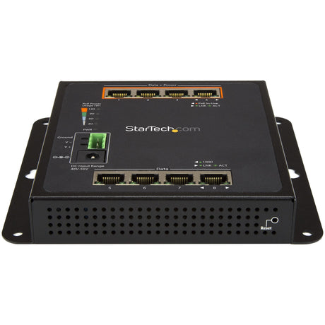 STARTECH Industrial 8 Port Gigabit PoE Switch - 4 x PoE+ 30W - Power Over Ethernet - Hardened GbE Layer|L2 Managed Switch - Rugged High Power Gigabit Network Switch IP-30|-40C to +75C (IES81GPOEW) (IES81GPOEW)