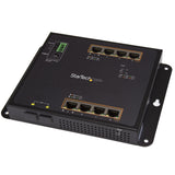 STARTECH Industrial 8 Port Gigabit PoE+ Switch w|2 SFP MSA Slots - 30W - Layer|L2 Switch Hardened GbE Managed - Rugged High Power Gigabit Ethernet Network Switch IP-30|-40 C to 75 C (IES101GP2SFW) (IES101GP2SFW)
