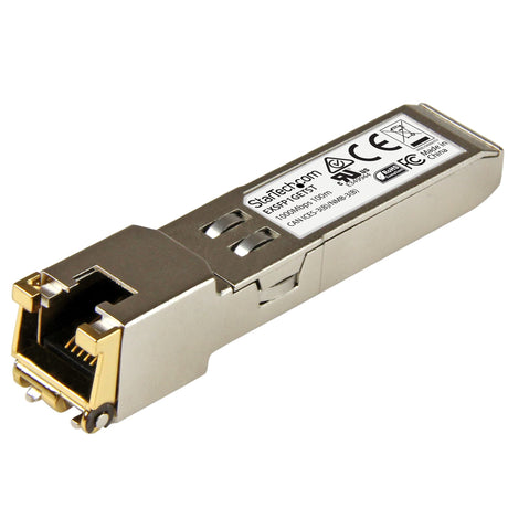 STARTECH Juniper EX-SFP-1GE-T Compatible SFP Module - 1000BASE-T - SFP to RJ45 Cat6|Cat5e - 1GE Gigabit Ethernet SFP - RJ-45 100m - (EXSFP1GETST) (EXSFP1GETST)