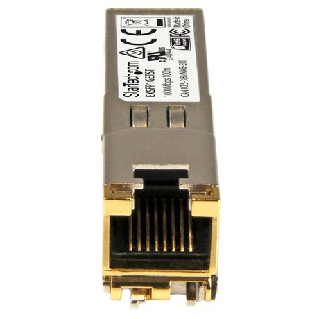 STARTECH Juniper EX-SFP-1GE-T Compatible SFP Module - 1000BASE-T - SFP to RJ45 Cat6|Cat5e - 1GE Gigabit Ethernet SFP - RJ-45 100m - (EXSFP1GETST) (EXSFP1GETST)