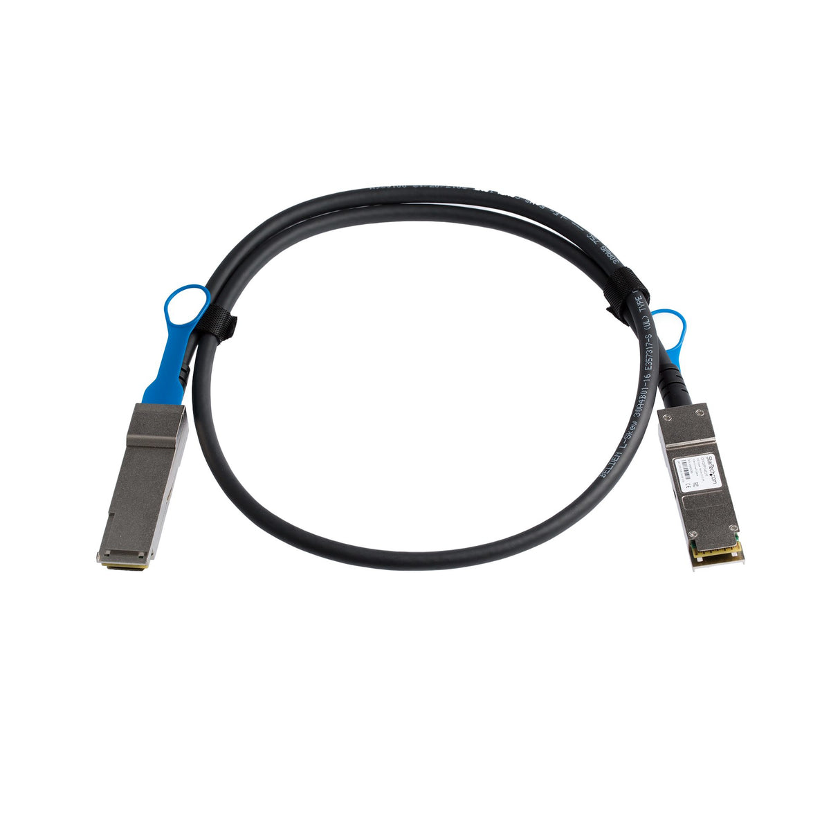 STARTECH Juniper QFX-QSFP-DAC-1M Compatible 1m 40G QSFP+ to QSFP+ Direct Attach Cable Twinax - 40GbE QSFP+ Copper DAC 40 Gbps Low Power Passive Transceiver Module DAC (QFXQSFPDAC1M) (QFXQSFPDAC1M)