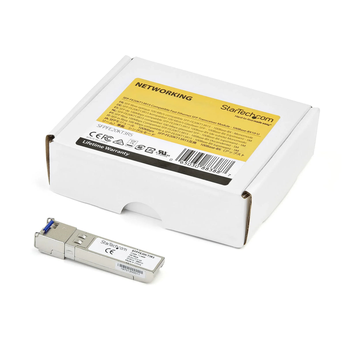 STARTECH Juniper SFP-FE20KT13R15 Compatible SFP Module - 100BASE-BX-U - 100 Mb Ethernet BiDi Fiber Single Strand SFP - LC 20km (SFPFE20KT3R5) (SFPFE20KT3R5)