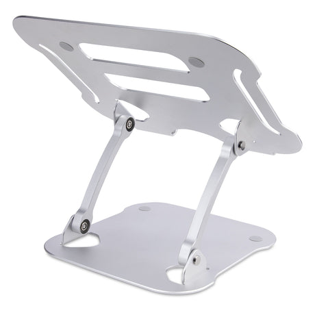 STARTECH Laptop Stand for Desk | Ergonomic Laptop Stand Adjustable Height | Aluminum | Portable | Max. 22lb (10kg) | Foldable Laptop Holder - Angled Notebook Computer Riser|Lift (ADJ-LAPTOP-RISER) (ADJ-LAPTOP-RISER)