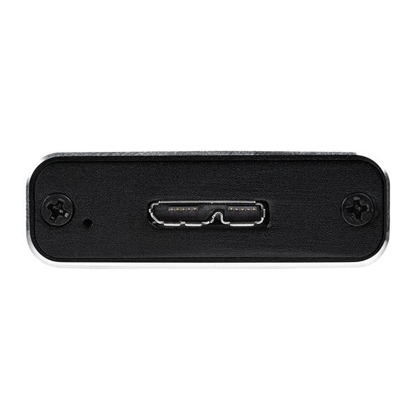 STARTECH M.2 SSD Enclosure for M.2 SATA SSDs - USB 3.1 (10Gbps) with USB-C Cable - External Enclosure for USB-C Host - Aluminum (SM21BMU31C3)