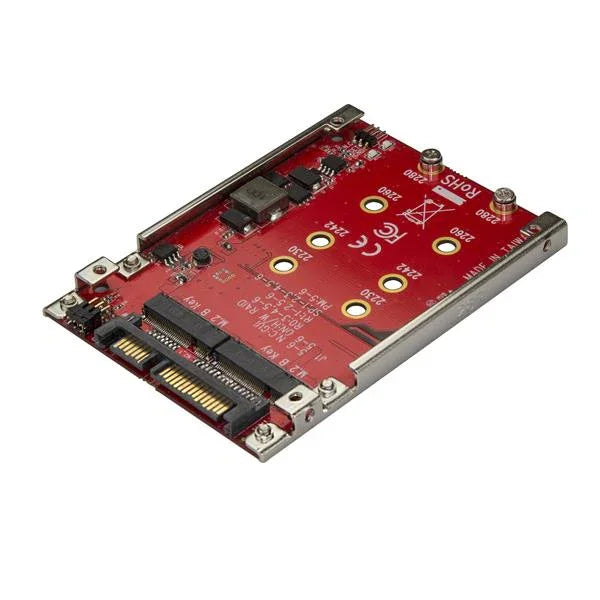 STARTECH M.2 to SATA Adapter - Dual Slot - for 2.5in Drive Bay - RAID - M.2 NGFF SSD - M.2 Adapter - M.2 SSD Adapter (S322M225R)