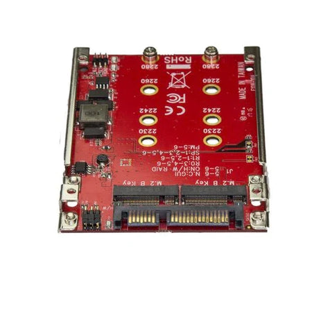 STARTECH M.2 to SATA Adapter - Dual Slot - for 2.5in Drive Bay - RAID - M.2 NGFF SSD - M.2 Adapter - M.2 SSD Adapter (S322M225R)