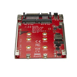 STARTECH M.2 to SATA Adapter - Dual Slot - for 2.5in Drive Bay - RAID - M.2 NGFF SSD - M.2 Adapter - M.2 SSD Adapter (S322M225R)