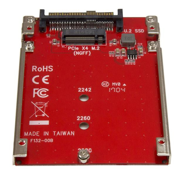 STARTECH M.2 to U.2 Adapter - For M.2 PCIe NVMe SSDs - PCIe M.2 Drive to U.2 (SFF-8639) Host Adapter - M2 SSD Converter (U2M2E125) (U2M2E125)
