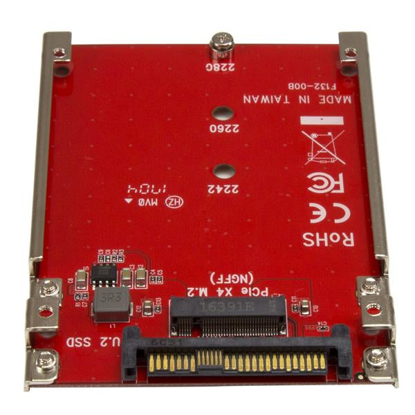 STARTECH M.2 to U.2 Adapter - For M.2 PCIe NVMe SSDs - PCIe M.2 Drive to U.2 (SFF-8639) Host Adapter - M2 SSD Converter (U2M2E125) (U2M2E125)