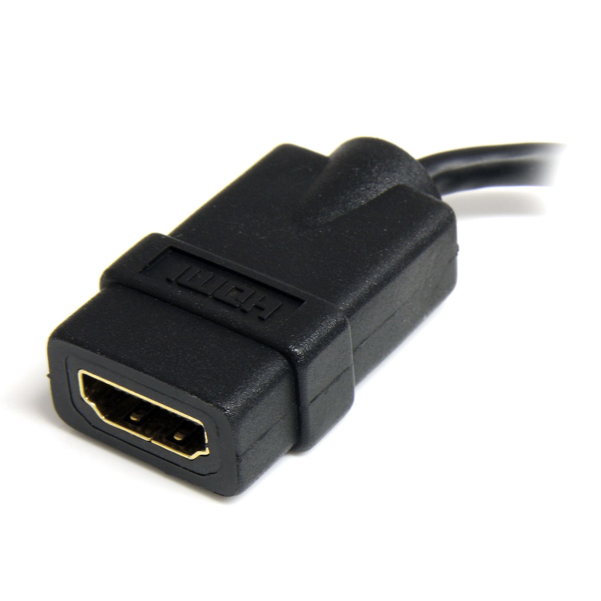 STARTECH Micro HDMI to HDMI Adapter - 4K 30Hz Video - Durable High Speed Micro HDMI Type-D to HDMI 1.4 Converter|Cable Adapter Dongle - Ultra HD HDMI Monitors | TVs & Displays - M|F (HDADFM5IN) (HDADFM5IN)