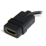 STARTECH Micro HDMI to HDMI Adapter - 4K 30Hz Video - Durable High Speed Micro HDMI Type-D to HDMI 1.4 Converter|Cable Adapter Dongle - Ultra HD HDMI Monitors | TVs & Displays - M|F (HDADFM5IN) (HDADFM5IN)