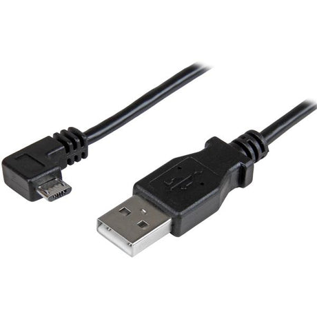 STARTECH Micro-USB Charge-and-Sync Cable M|M - Right-Angle Micro-USB - 24 AWG - 0.5 m (USBAUB50CMRA)