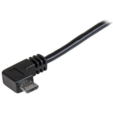 STARTECH Micro-USB Charge-and-Sync Cable M|M - Right-Angle Micro-USB - 24 AWG - 0.5 m (USBAUB50CMRA)