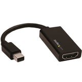 STARTECH Mini DisplayPort to HDMI Adapter - Active mDP 1.4 to HDMI 2.0 Video Converter - 4K 60Hz - Mini DP or Thunderbolt 1|2 Mac|PC to HDMI Monitor|TV|Display - mDP to HDMI Dongle (MDP2HD4K60S) (MDP2HD4K60S)