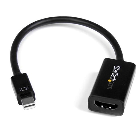 STARTECH Mini DisplayPort to HDMI Adapter - Active mDP to HDMI Video Converter - 4K 30Hz - Mini DP or Thunderbolt 1|2 Mac|PC to HDMI Monitor|TV|Display - mDP 1.2 to HDMI Adapter Dongle (MDP2HD4KS) (MDP2HD4KS)