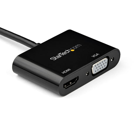 STARTECH Mini DisplayPort to HDMI VGA Adapter - mDP 1.2 HBR2 to HDMI 2.0 (4K 60Hz) or VGA 1080p Video Converter Dongle - Mini DP to HDMI or VGA Monitor - Thunderbolt 2 Compatible (MDP2VGAHD20) (MDP2VGAHD20)