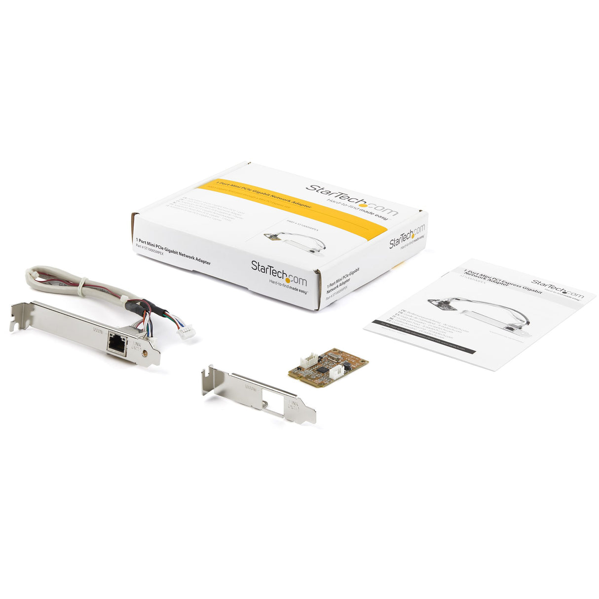 STARTECH Mini PCI Express Gigabit Ethernet Network Adapter NIC Card (ST1000SMPEX)