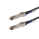 STARTECH MSA Uncoded Compatible 0.5m 40G QSFP+ to QSFP+ Direct Attach Breakout Cable Twinax - 40 GbE QSFP+ Copper DAC 40 Gbps Low Power Passive Transceiver Module DAC (QSFP40GPC05M) (QSFP40GPC05M)